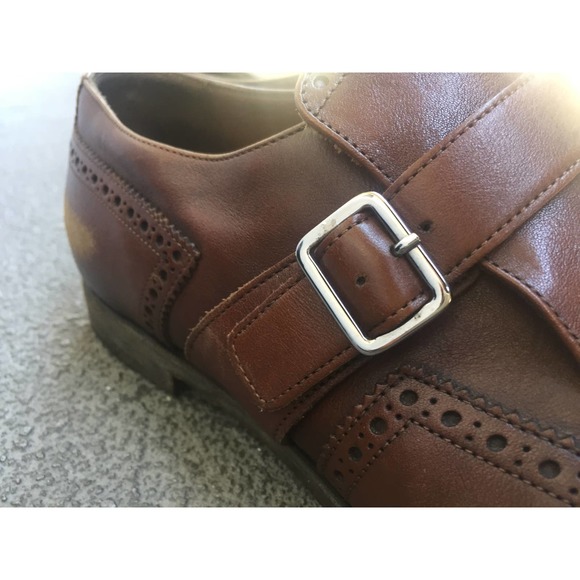 Prada Brown Leather Wingtip Brogues 44